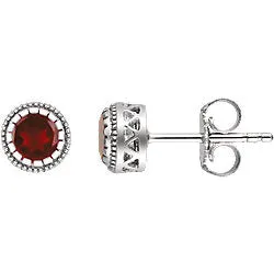 14K Gold Birthstone Earrings