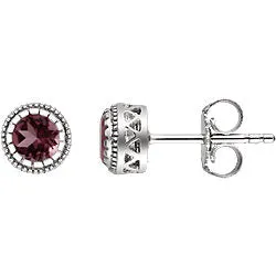 14K Gold Birthstone Earrings