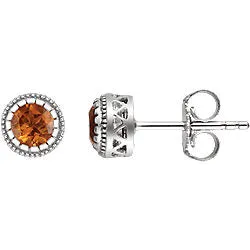 14K Gold Birthstone Earrings