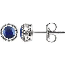 14K Gold Birthstone Earrings