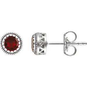 14K Gold Birthstone Earrings
