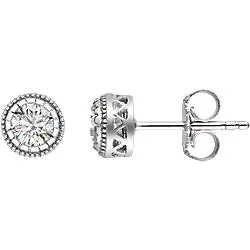 14K Gold Birthstone Earrings