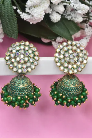 Big, Bold Jhumkas: Multicolored Women's Party Style