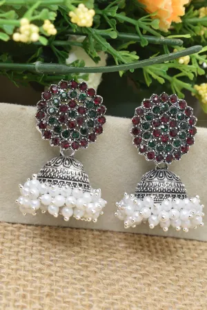 Big Multicolored Jhumki Zumkas: Party Earrings for Women