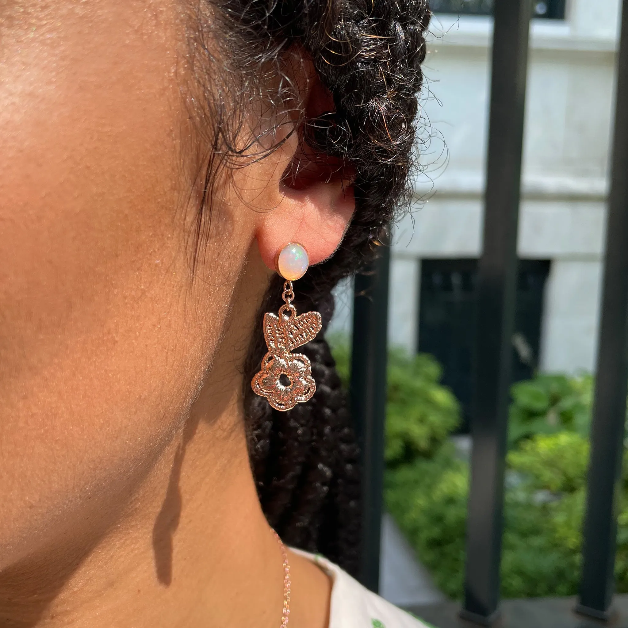 Elaine Opal Earrings