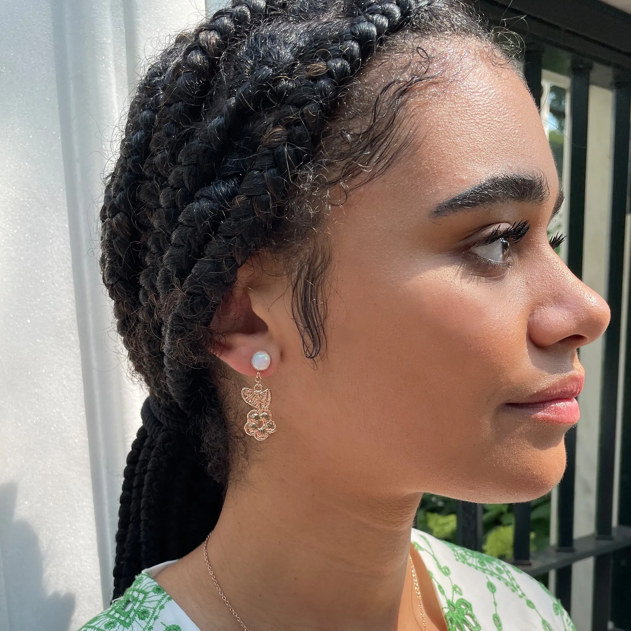 Elaine Opal Earrings