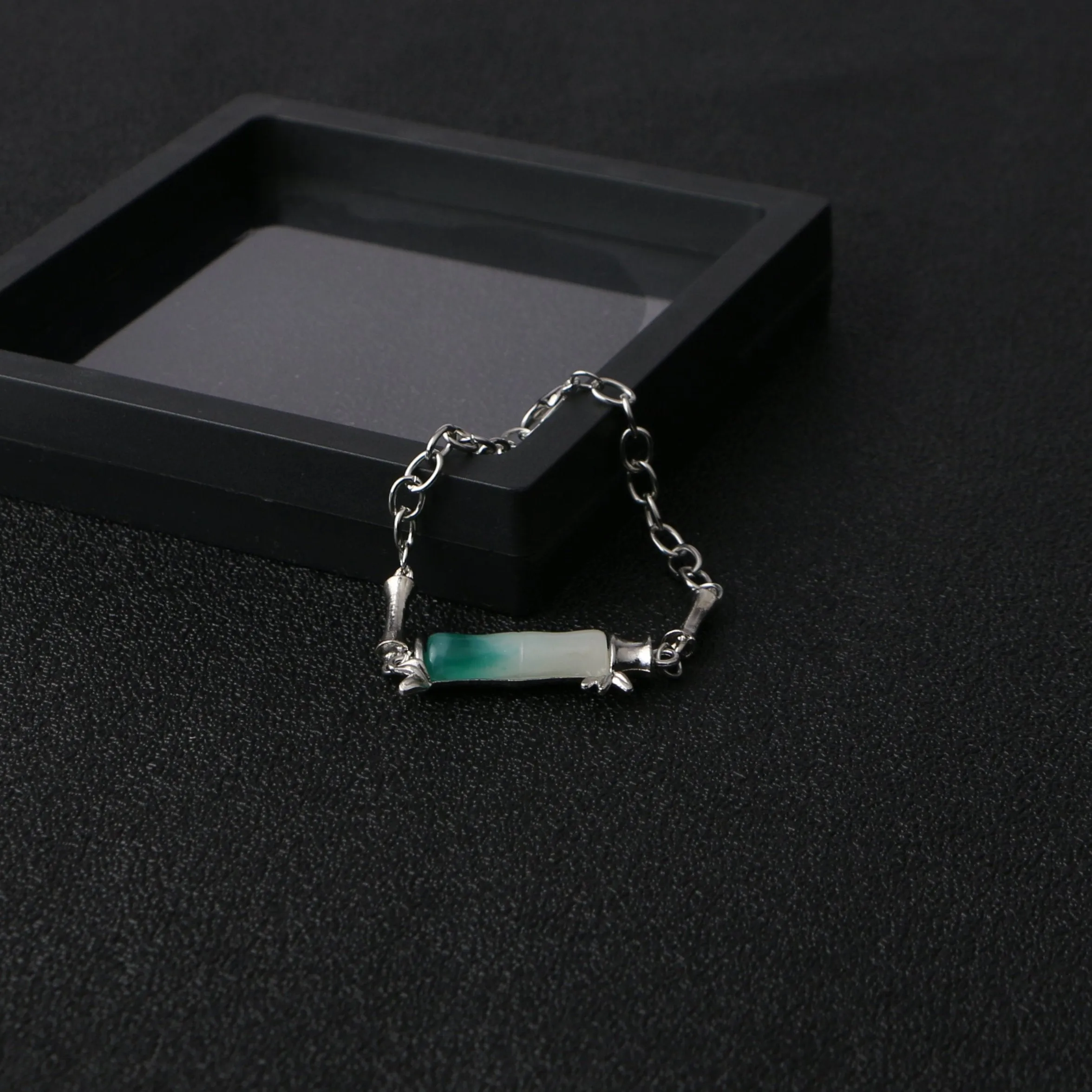 Emerald Bamboo Bracelet