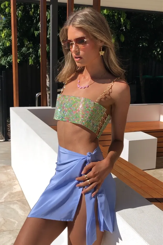 FLUME TOP - GREEN GLIMMER
