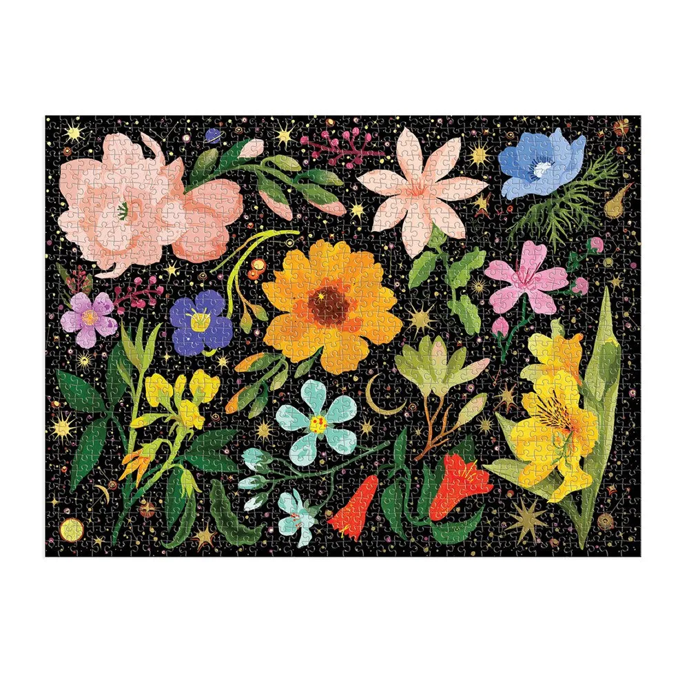 Intergalactic Flora 1000 Piece Foil Puzzle by Galison