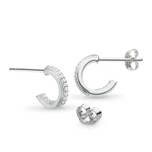 Kit Heath Revival Eclipse Lux CZ Mini Semi Hoop Earrings