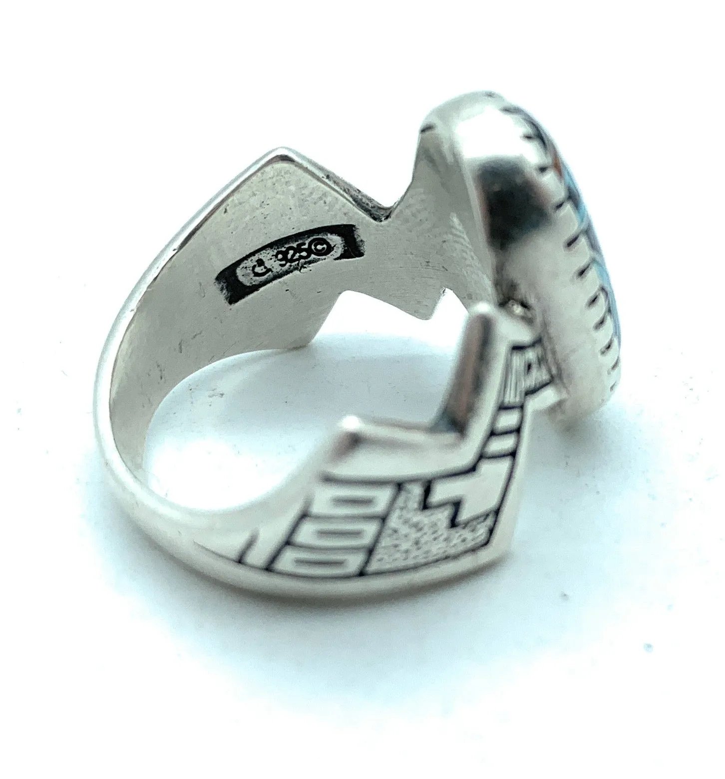 Roderick and Marilyn Tenorio Inlay Sterling Silver Cuff Bracelet & Matching Ring