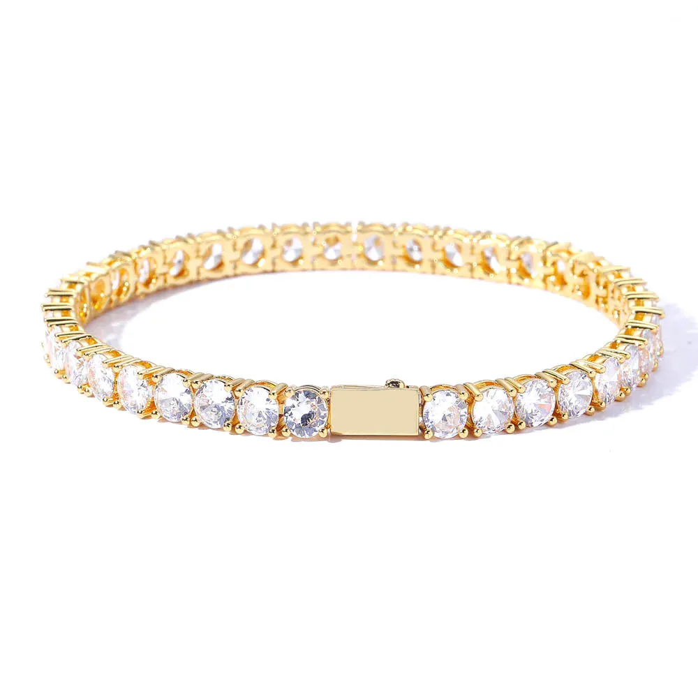 The Ice Age II® -  4mm Gold Tennis Bracelet